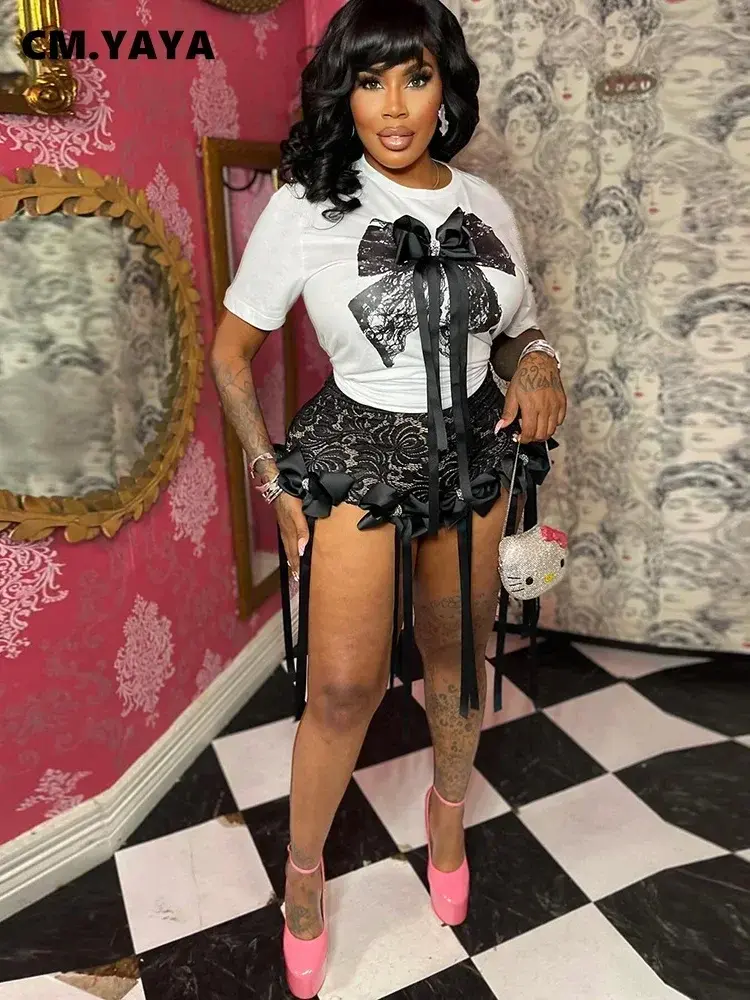 Thumbnail: Fringe & Bows Shortset
