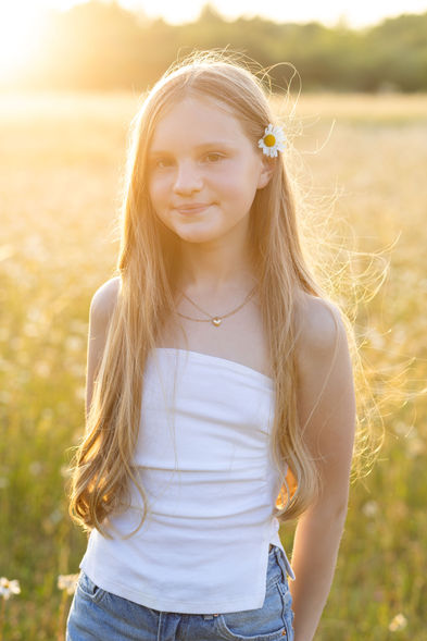 Family photo session at golden hour. Photo taken by Essex photographer from Photo Creative UK