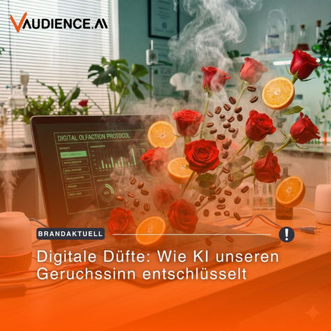 Rosen, Orangen und Kaffeebohnen kommen aus Computer