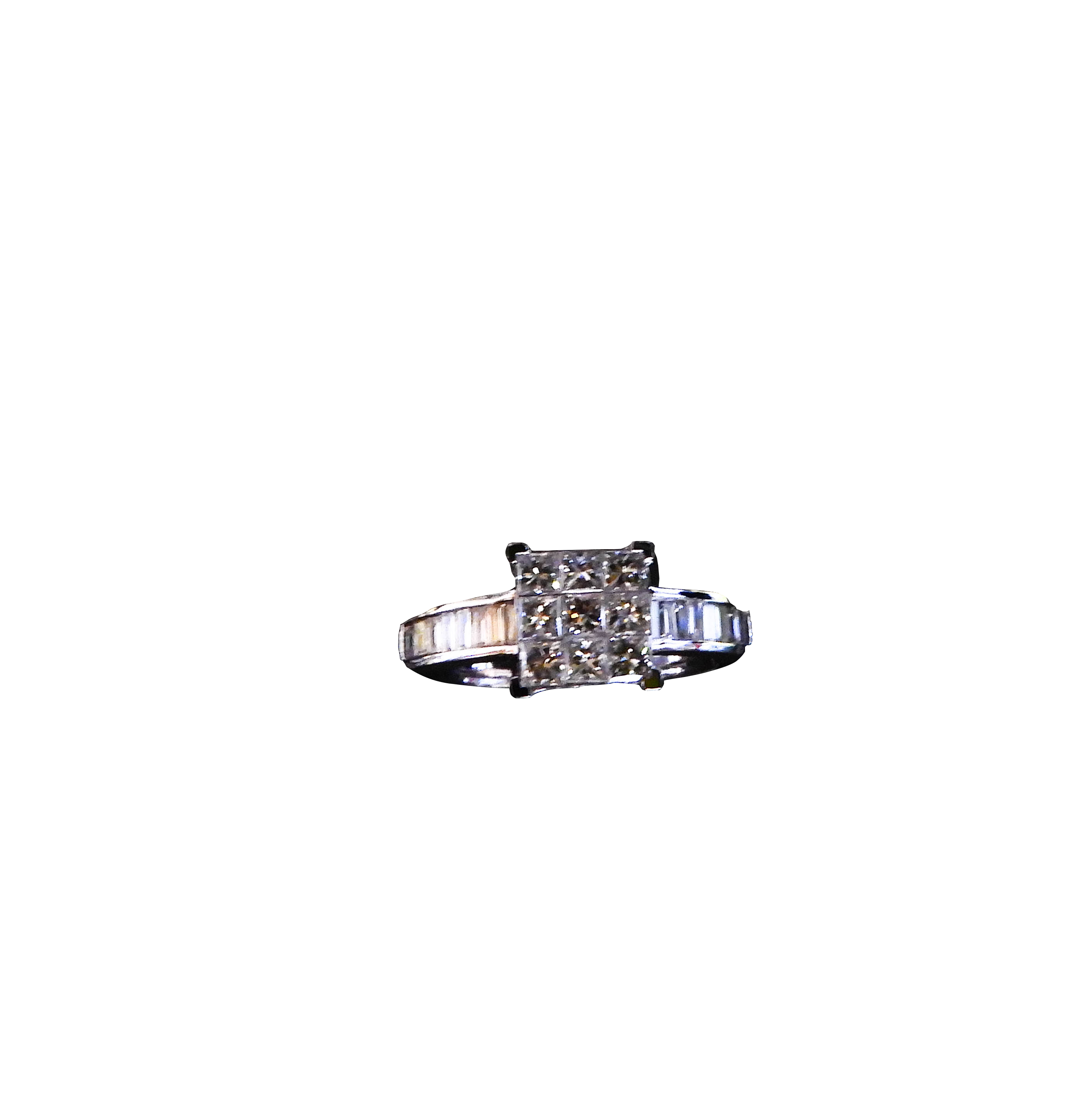 Bague de fiançailles et  solitaire diamant