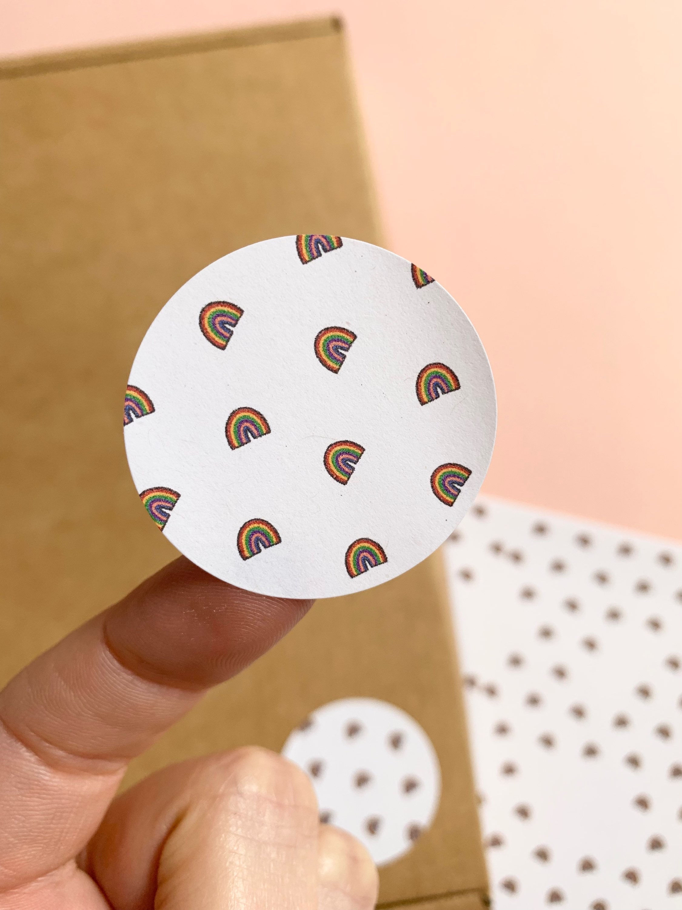 Rainbow Stickers - 37mm