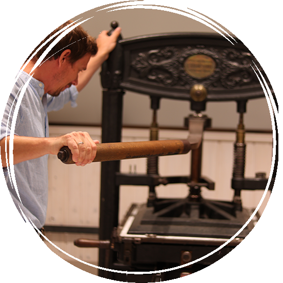 Kniehebelpresse (um 1820)