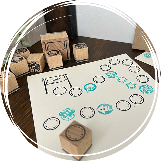 DIY Stempelspielerei_Spielfeld
