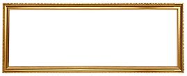 Gold picture frame rectangle
