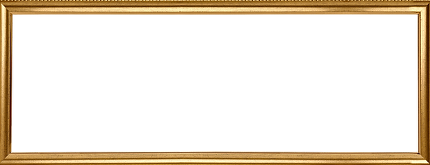 Gold picture frame rectangle