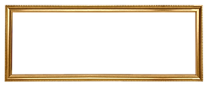 Gold picture frame rectangle