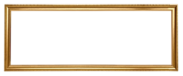 Gold picture frame rectangle