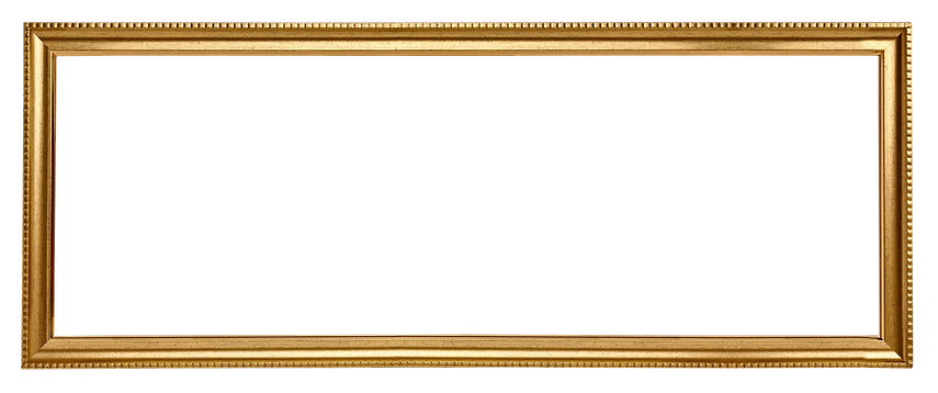 Gold picture frame rectangle