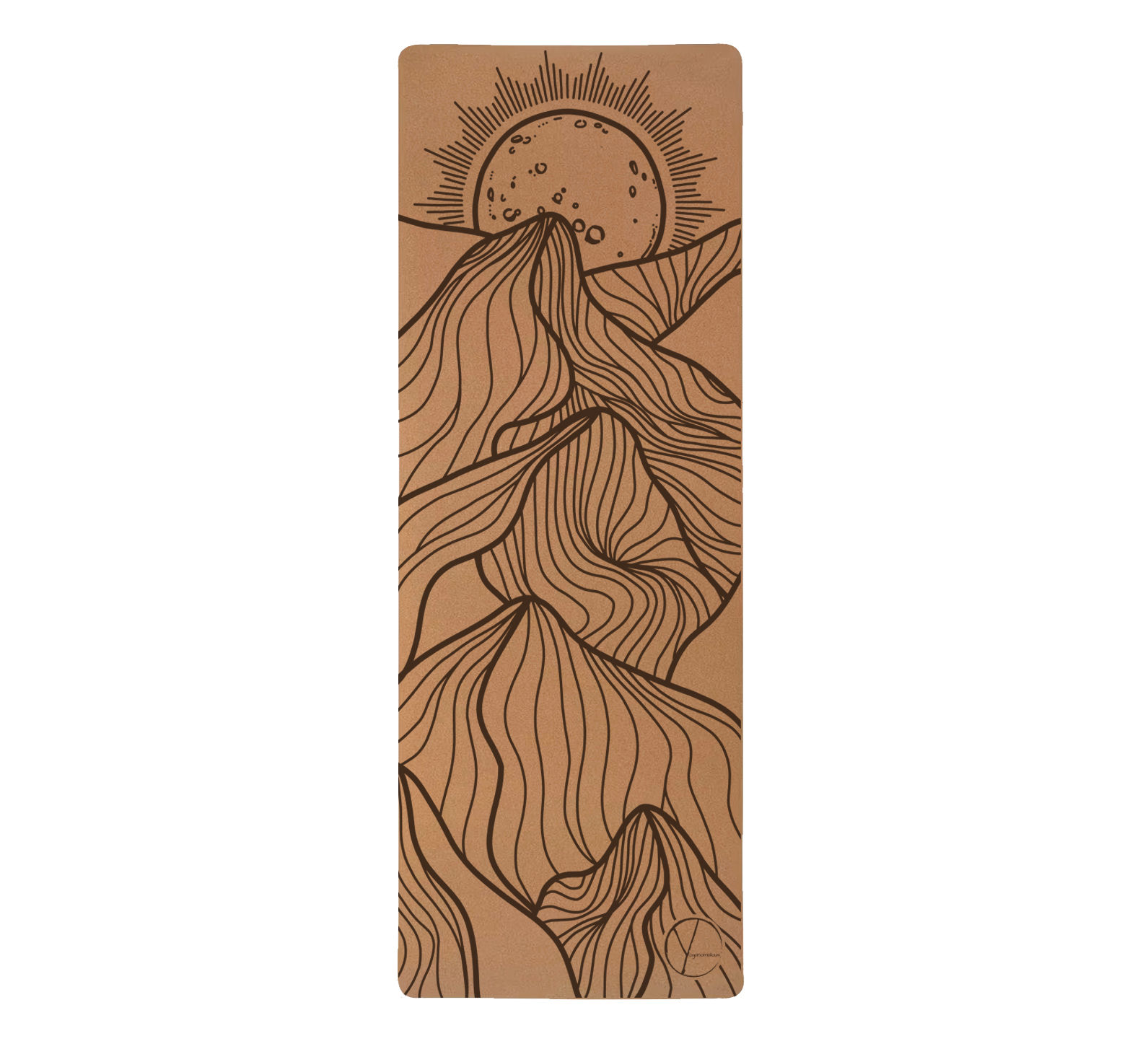 Moonlit Summit Cork Yoga Mat | NEW PRINT STYLE