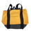 Thumbnail: Yellow and grey 2-tone canvas small tote bag with black straps AWESOMEROSE'S