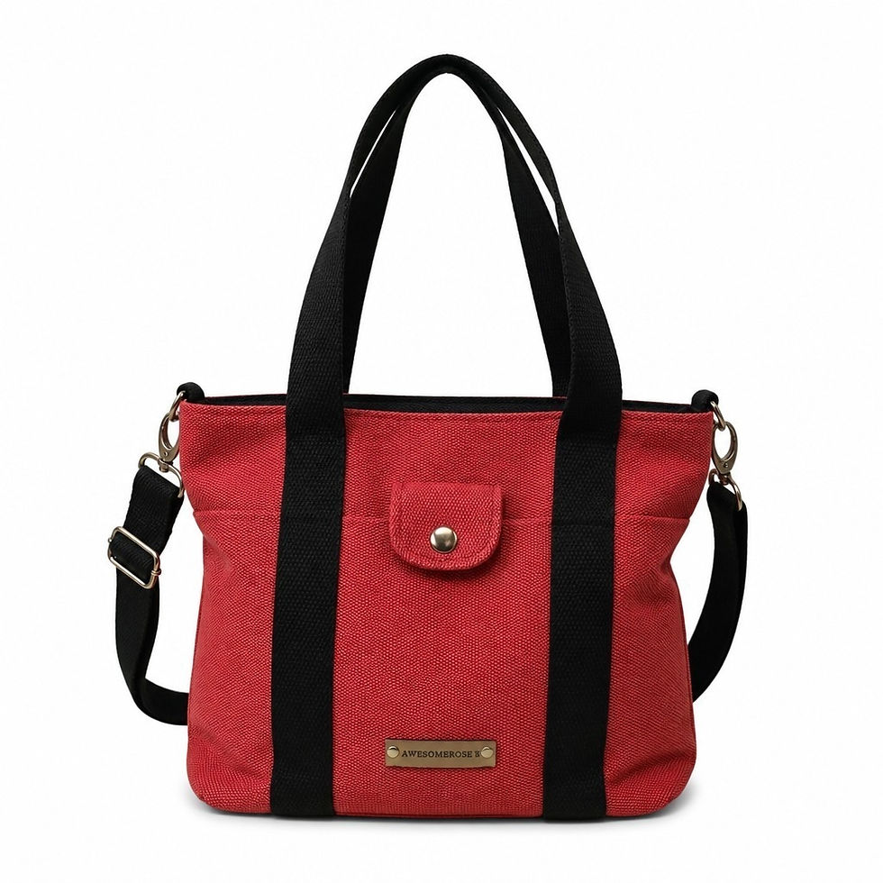 Thumbnail: Front pockets/2- ways carrying/Small canvas bag
