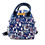 Thumbnail: Navy blue backpack covered in white and pink images. AWESOMEROSE'S.