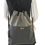 Thumbnail: Grey drawstring backpack on back, black straps, small bow canvas bag AWESOMEROSE'S.