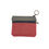 Thumbnail: Red and ash canvas coin purse with zipper and key ring AWESOMEROSE'S