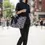 Thumbnail: Woman in black outfit, carrying printed bag on the city street AWESOMEROSE'S