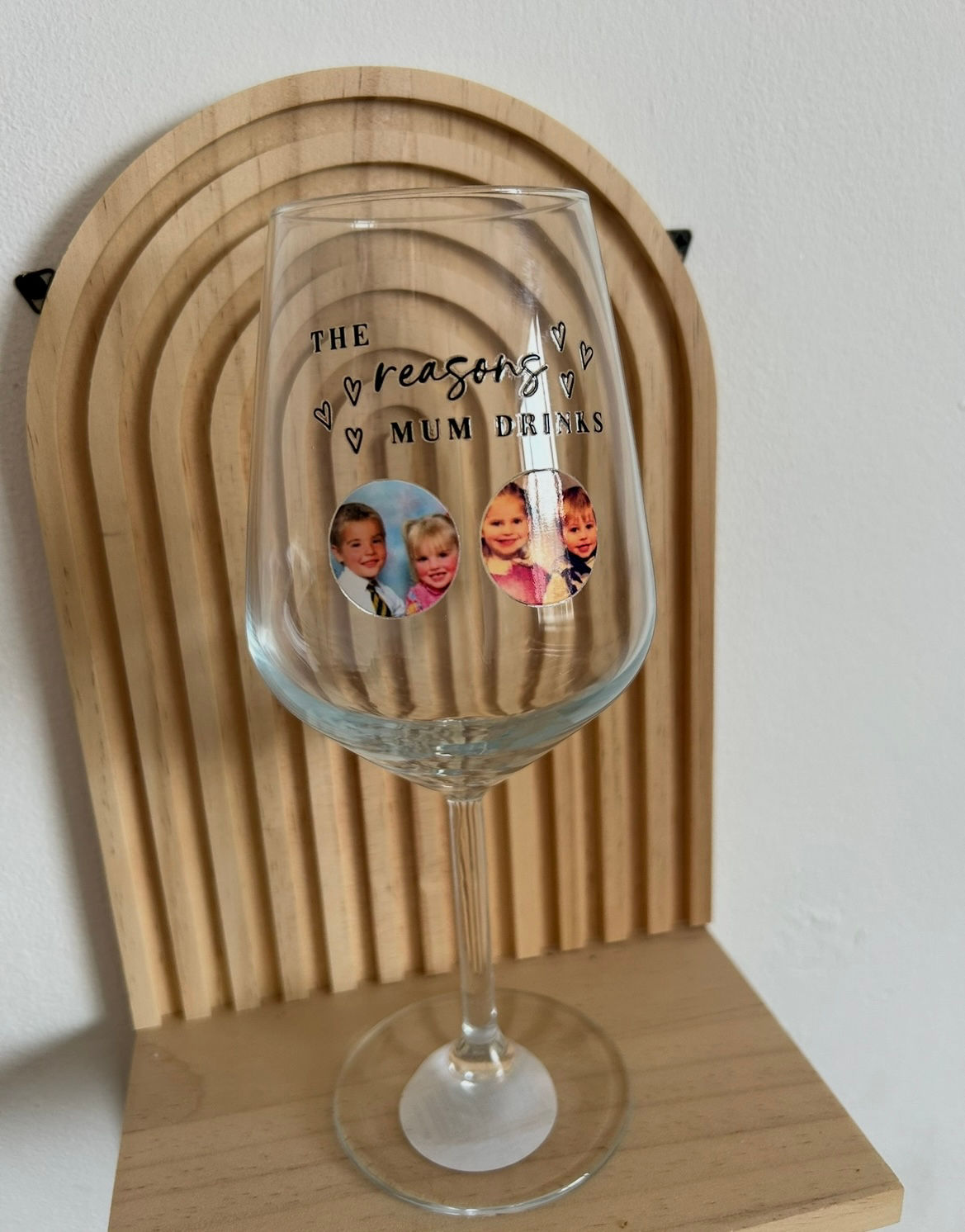 The reason mum drinks wine glass 
