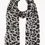 Thumbnail: Lightweight Leopard  Scarf - Cream