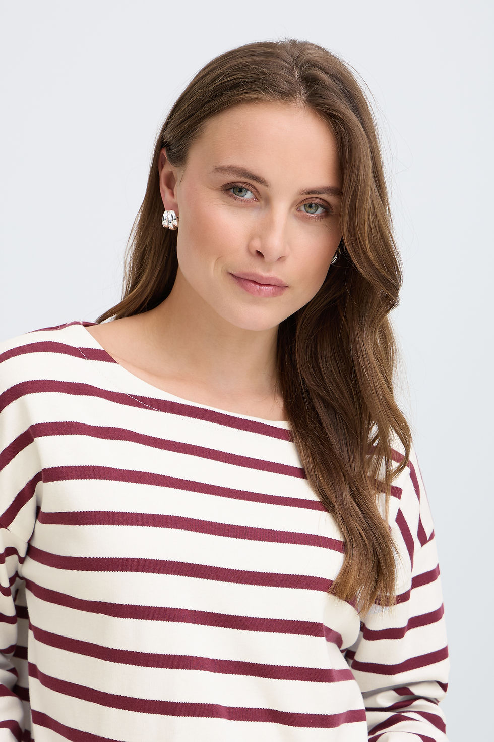 Thumbnail: B.Young BYRAMSI Pullover Plum Stripe