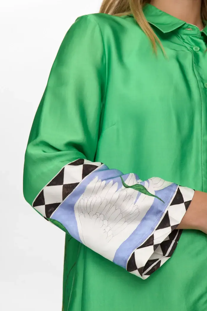 Thumbnail: Nümph NUADELINA Shirt Vibrant Green