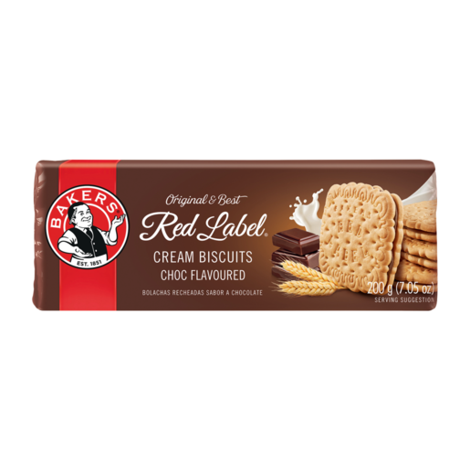 Bakers Red Label Choc Cream Biscuits 200g