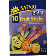 Safari Funky Fruit Sticks 10x25g - Fruity Snack Mix