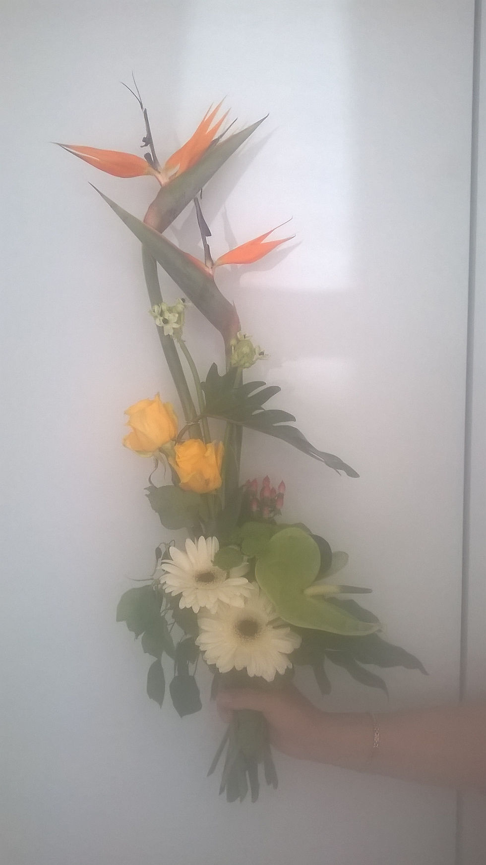 bouquet exotique stylisé