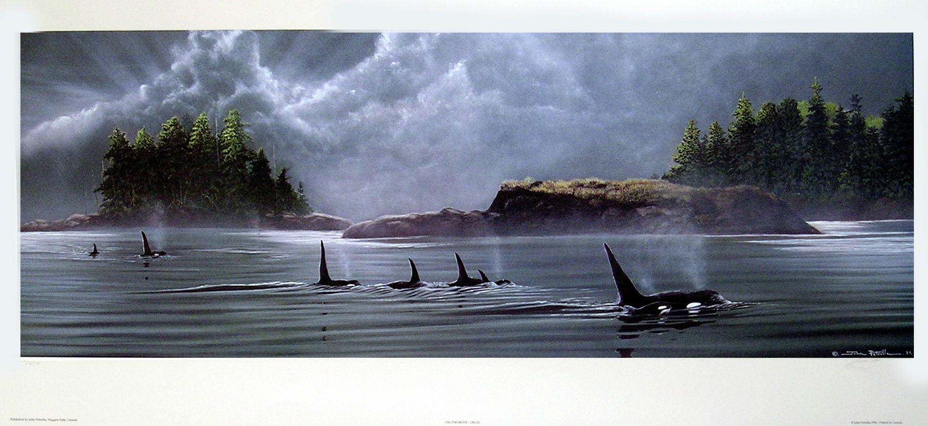 On The Move - John Petrella 296/650 11.5 x 33 inches