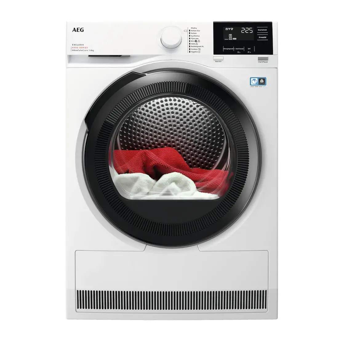 AEG 8000 serie warmtepompdroger 8 kg Absoluut care