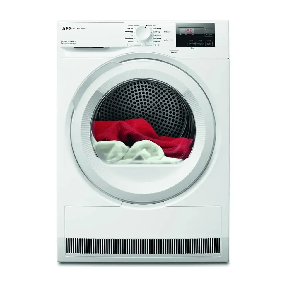Thumbnail: AEG 7000 serie warmtepompdroger 8 kg eenvouding bedienbaar