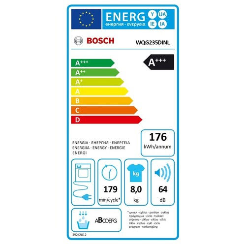 Thumbnail: Bosch serie 6 warmtepompdroger 8 kg met selfcleaning condensor