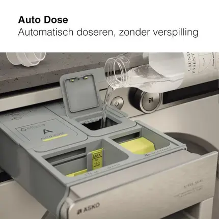 Thumbnail: ASKO wasmachine 9 kg 1600 toeren Grafiet autodos A-20%