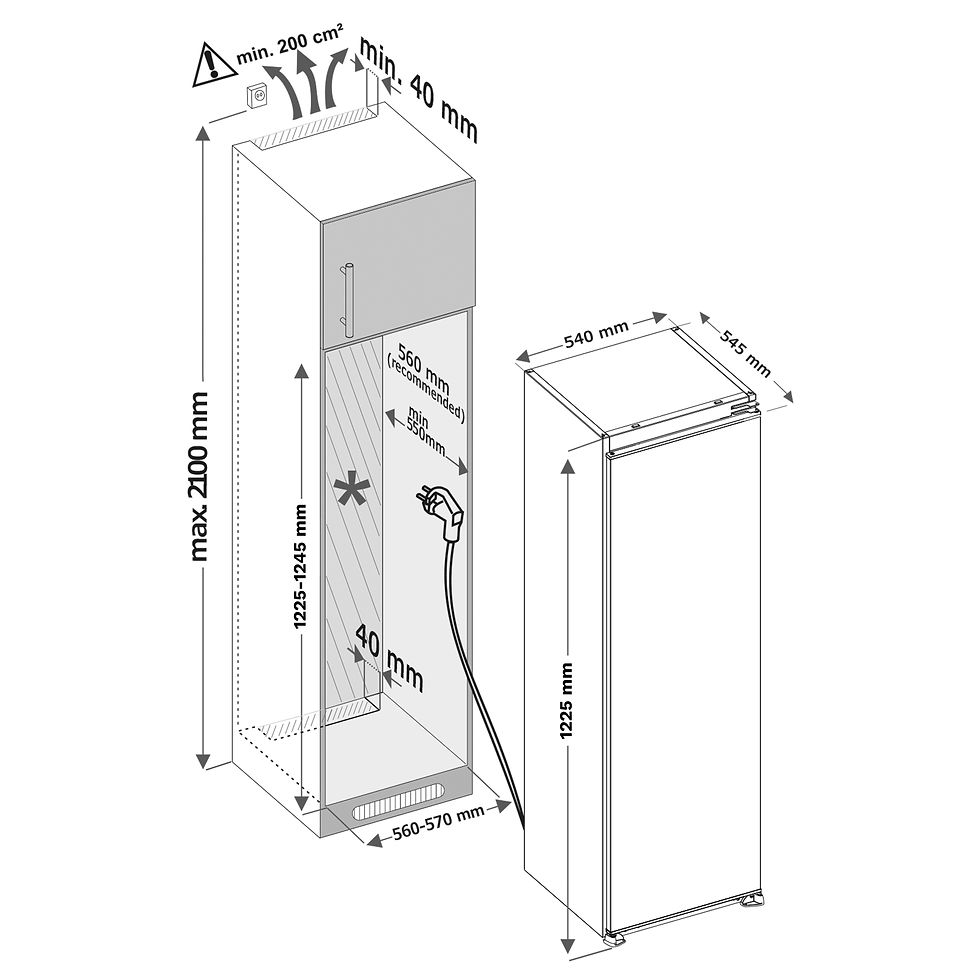 Thumbnail: Inventum koeler Nis 122 cm