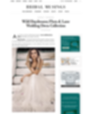 Screenshot of Flora & Lane article from the Bridal Musings wedding blog.