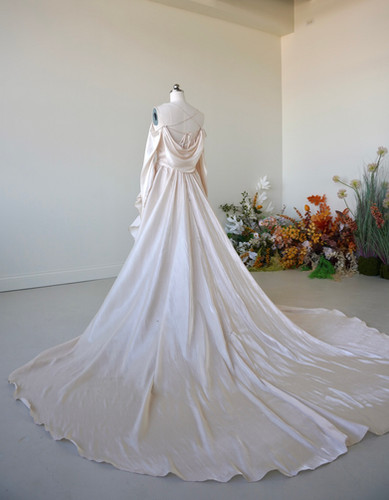 open lace back dress Significant Other Nessa Maxi Dress in Ivory, Size 14 AU