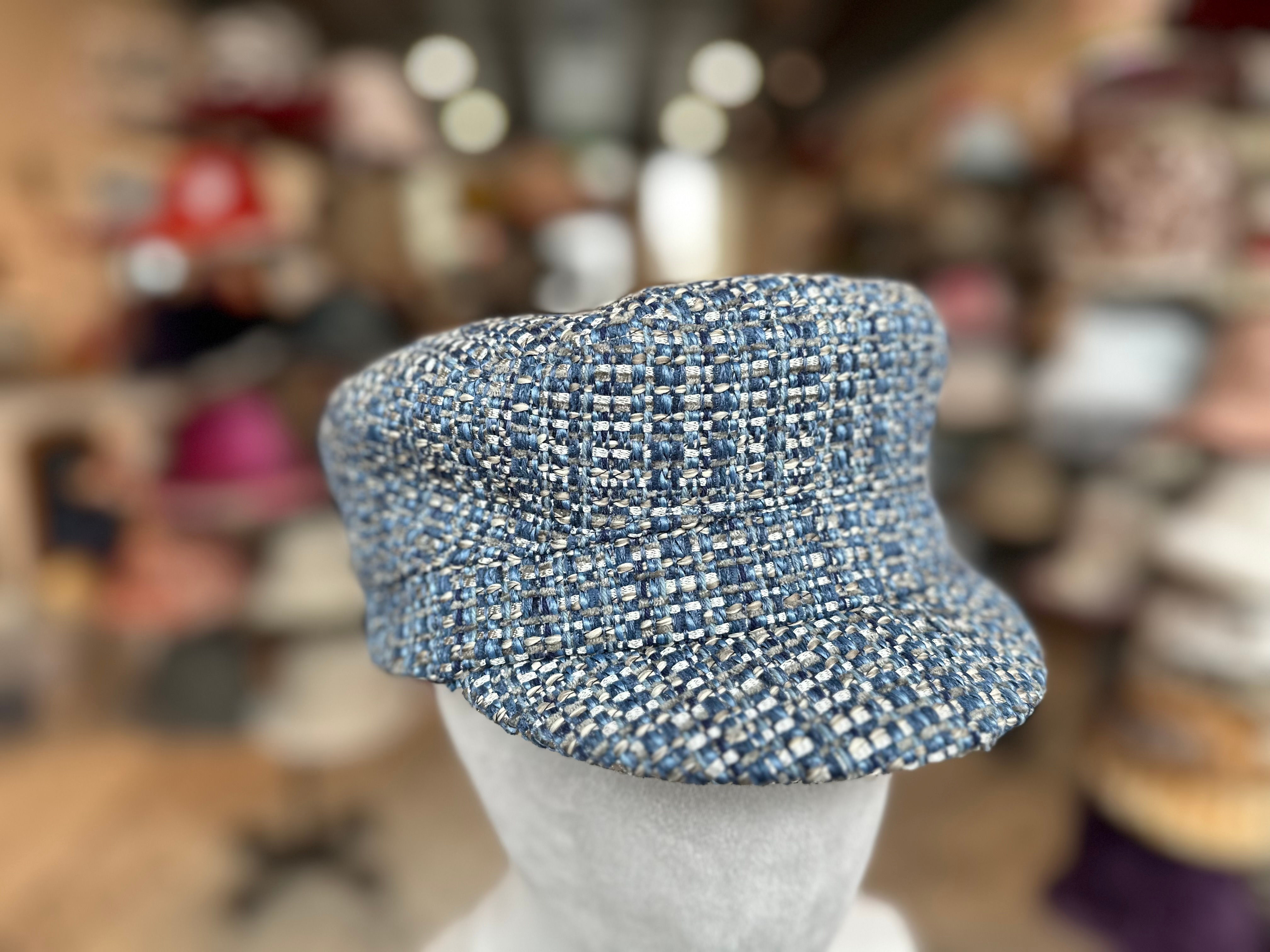 Blue/Silver Metallic Tweed
