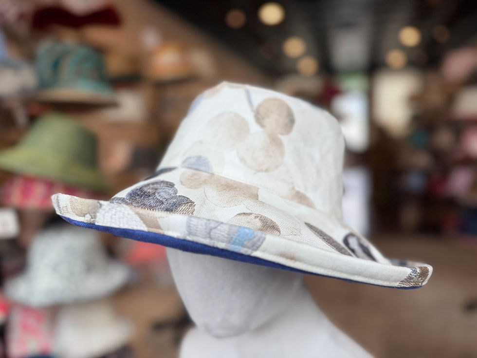 Thumbnail: Blue Bubbles-Embroidered Linen