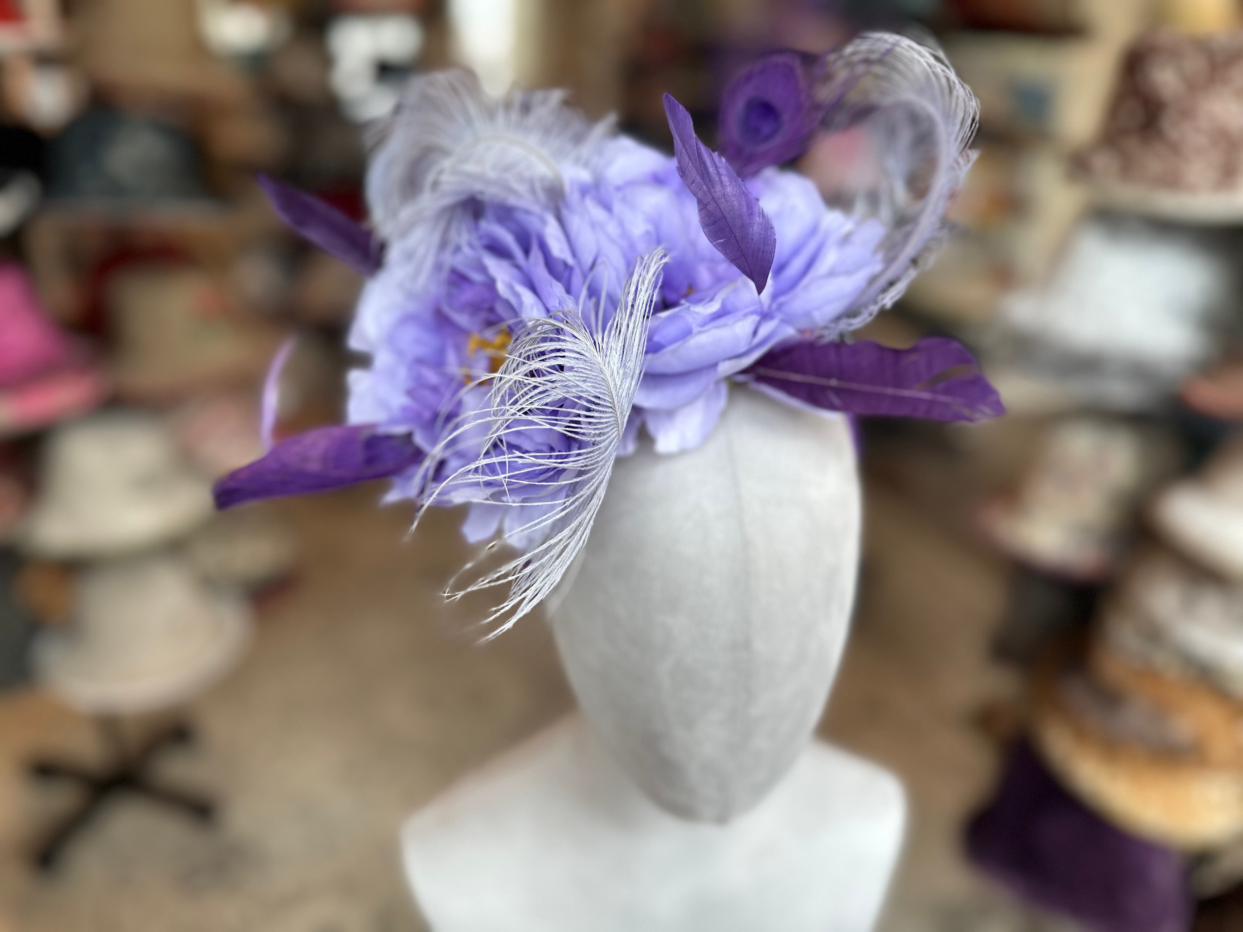 Purple Rose Fascinator