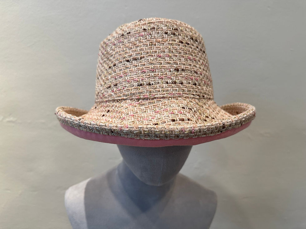 Pink and Khaki Tweed