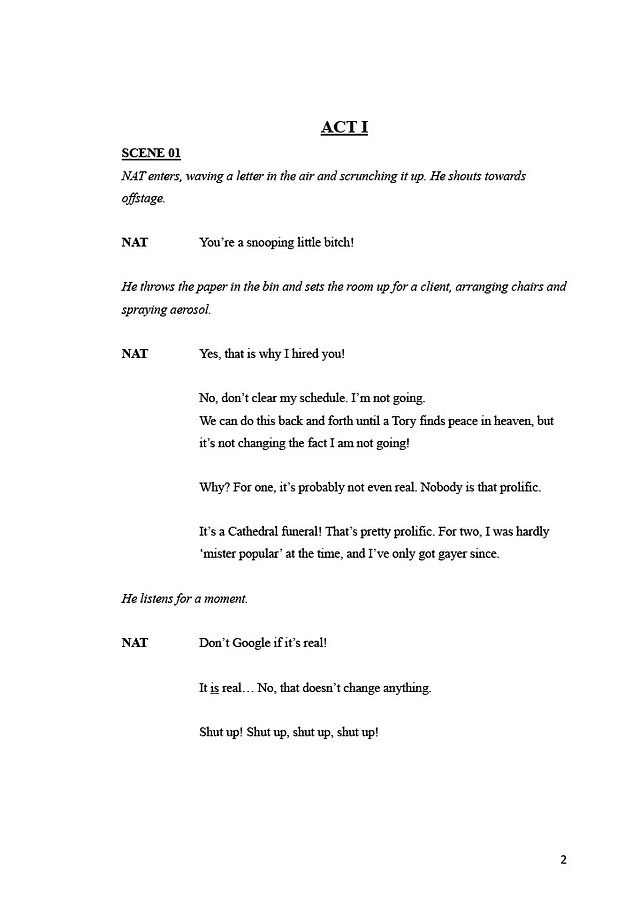 One Person Show, I Have Sinned, Version Three, Page 01