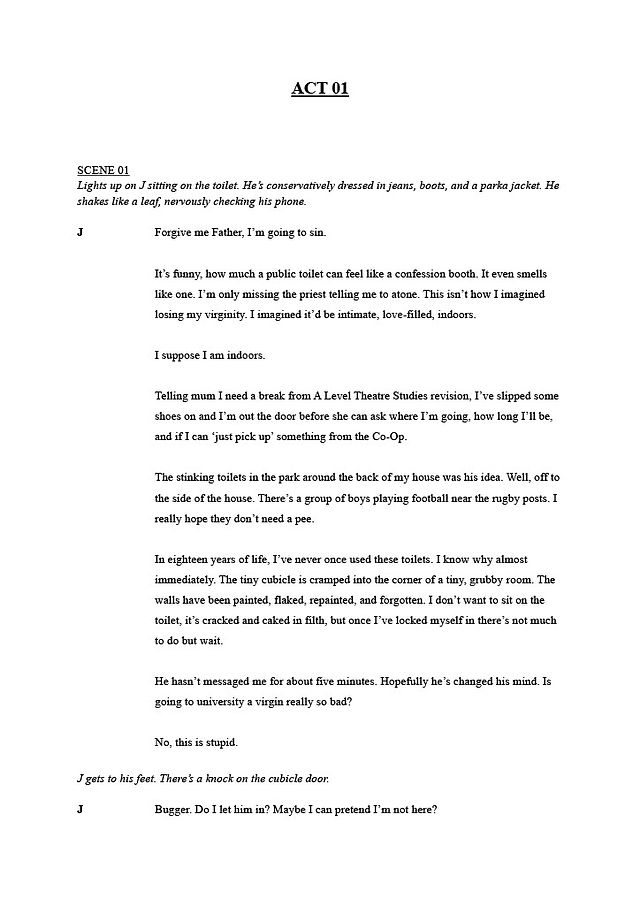 One Person Show, Version Two, Page 01