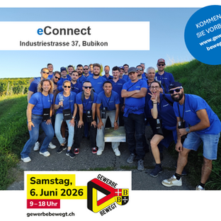 Gewerbe Bewegt 2026 – Willkommen bei eConnect in Bubikon