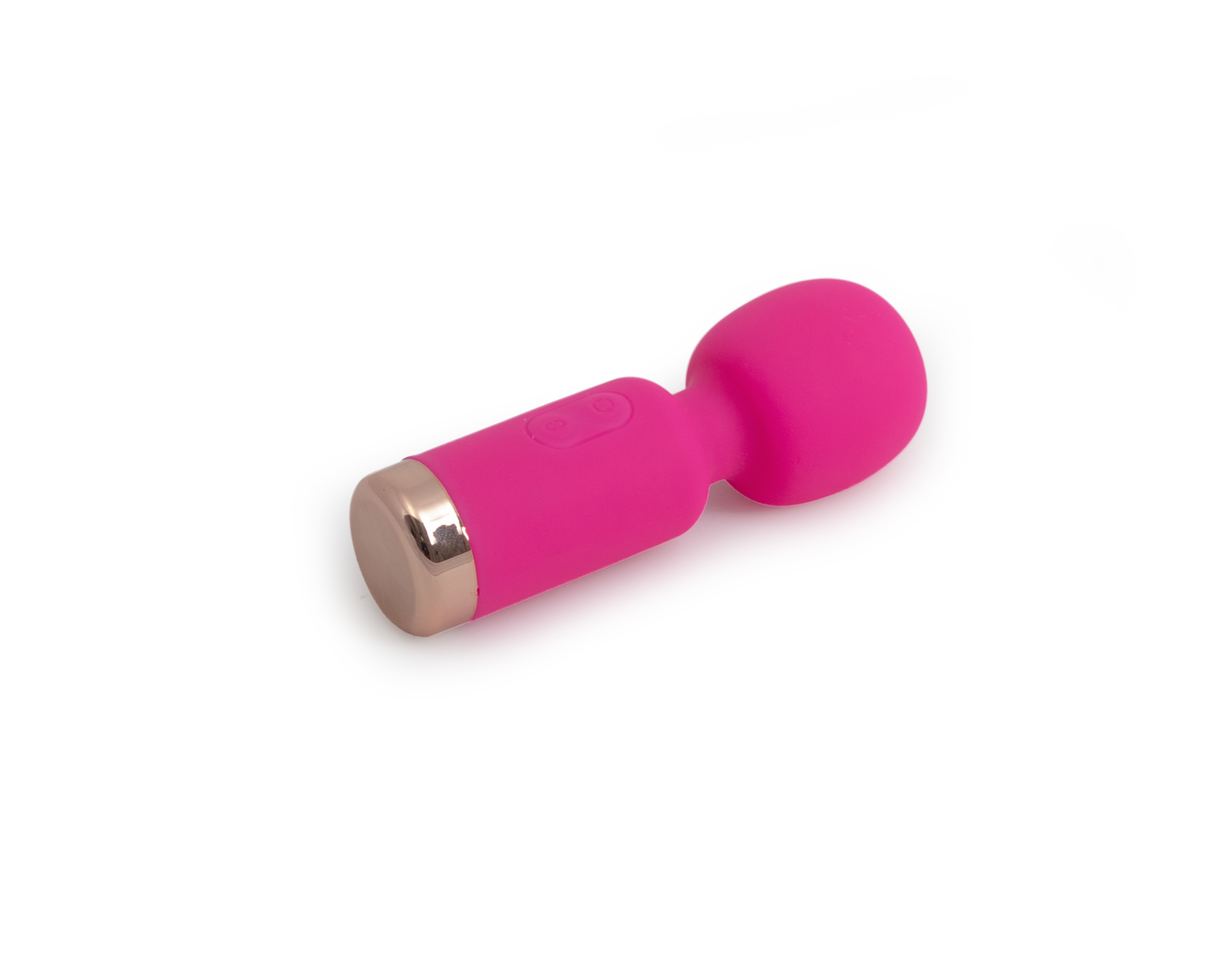 Silicone mini wand vibrator