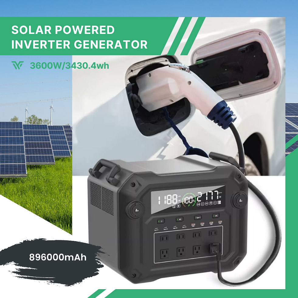 3600W-3430.4wh Solar Powered Inverter Generator