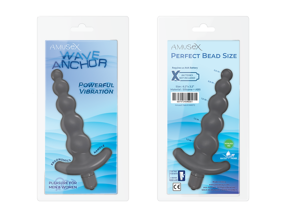 Miniatura: Wave Anchor - Plug anal vibratorio de 5 cuentas