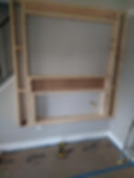 Floating fire place frame