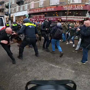 Amsterdam Unleashes The Dogs On Protestors & Beats Them With Batons
