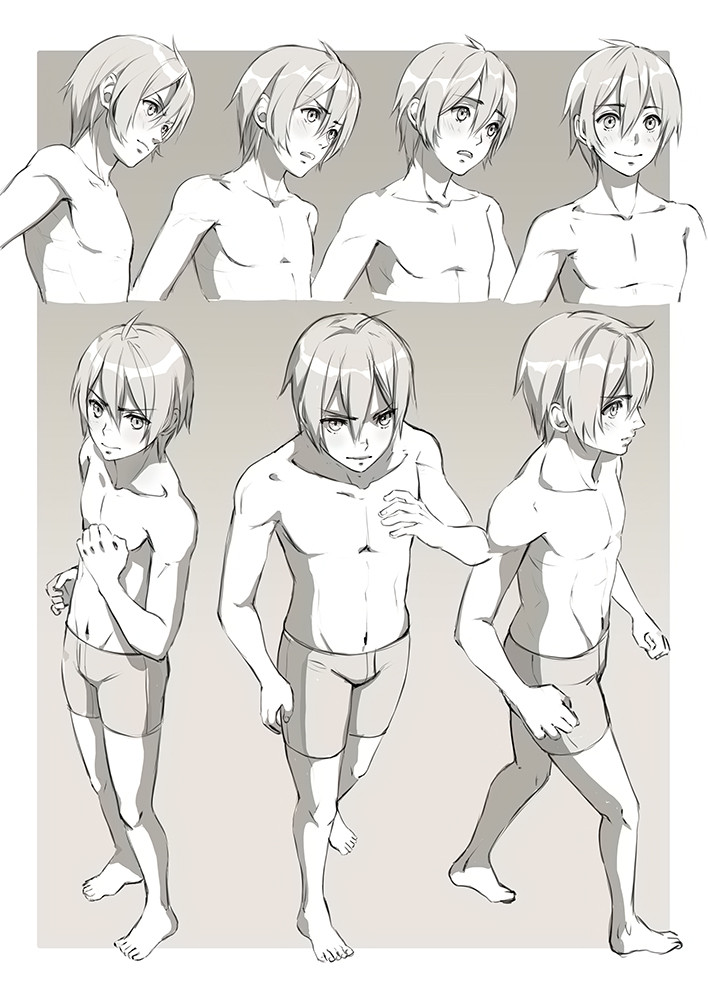 Drawing Anime Boys average look