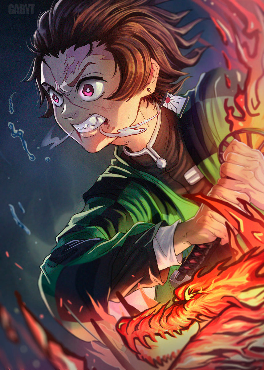 Demon Slayer Tanjiro Fire Style Dragon Kata Technique