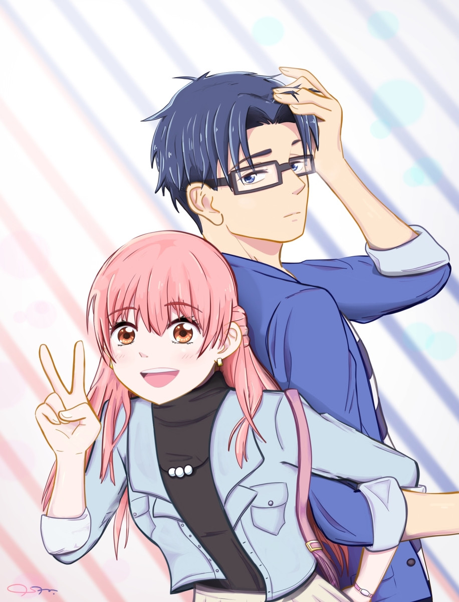 Unlikely Characters fall in love in Wotakoi