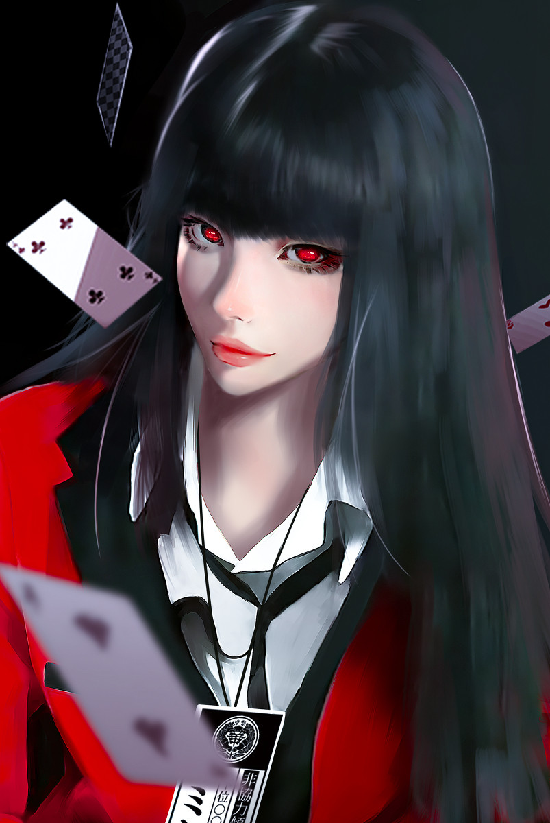 Kakegurui Compulsive Gambler Anime Review Beautiful Yumeko